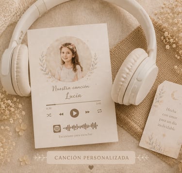 Canción personalizada hecha a medida por Amélie Art
