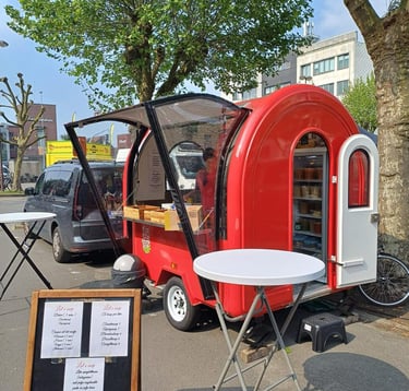 Lot's soep truck met menu op evenement