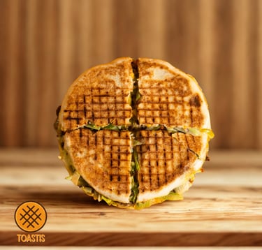 Toastis a grilled Toastup with a grilled cheesecake