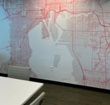 Printed wall maps