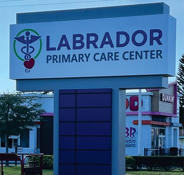 Pylon sign for family practice