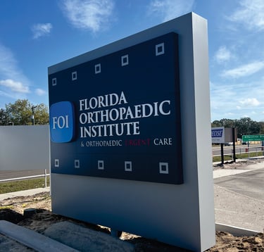 Monument sign for doctors office