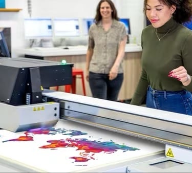 Flat bed printing equipment