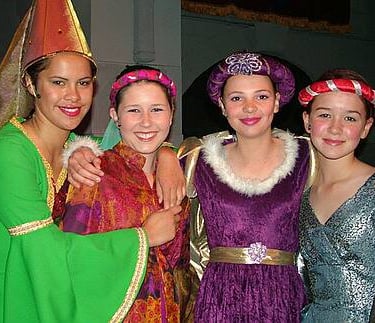 Four students from I Love the Knightlife musical