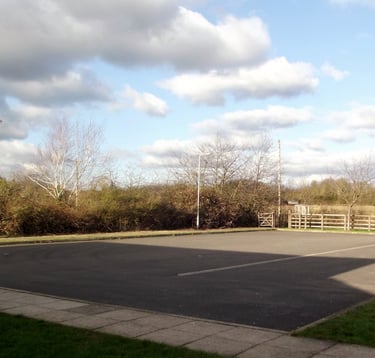 Free parking outside Sewards End Village Hall for Jo Jingles baby and toddler classes near Saffron Walden.