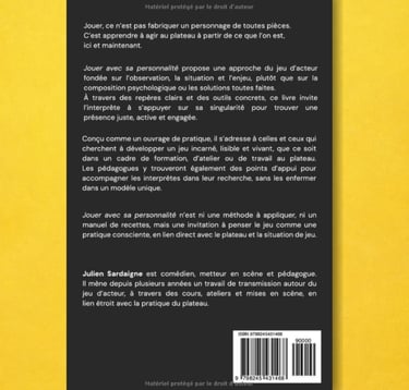 Jouer avec sa personnalité - Julien Sardaigne