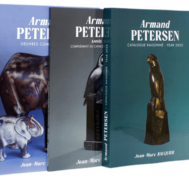 Three volumes of Armand Petersen Catalogue Les catalogues raisonnés d'Armand Petersen