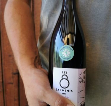 Bouteille de vin bio consignée