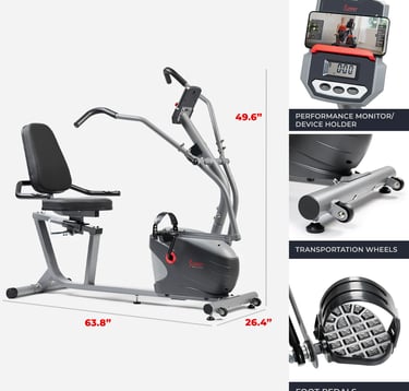 recumbent bike features