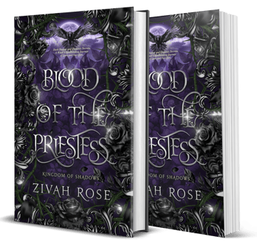 a book cover of blood of the priestess