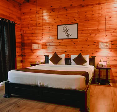 a bed room with a bed and a ceiling fan