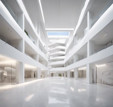 gray concrete wall inside building