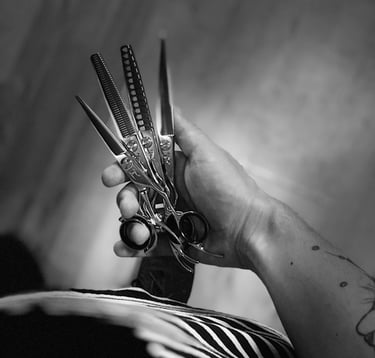 A variety of classy tools being held showing their sharpness