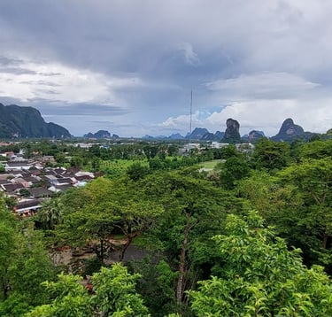 thailand phang nga town viewpoint