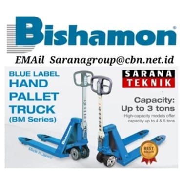Jual Bishamon Handpallet, jual Bishamon Stacker, jual OPK Handpallet