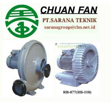 Jual Cuan Fan Ring Blower, jual Crelec Ring Blower, jual Ho Hsing Ring Blower.