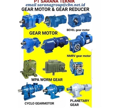 PT. Sarana Teknik Indonesia jual berbagai gear motor dengan harga terjangkau dan produk berkualitas.