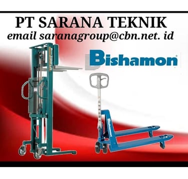 Jual Bishamon Handpallet, jual Bishamon Stacker, jual OPK Handpallet
