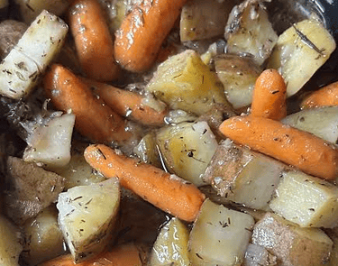 Roast with potatoes and carrots flavorful bites webpage.