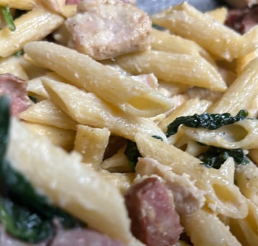 Sausage, Chicken, Noodle dinner sample image by Flavorful Bites.