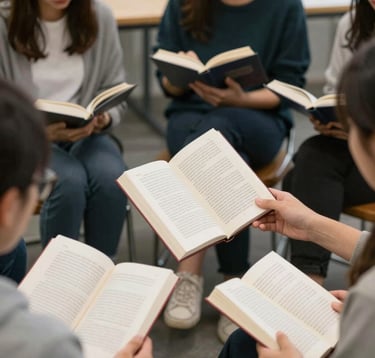A serene scene of a person journaling outdoors with a yoga mat and running shoes nearby.