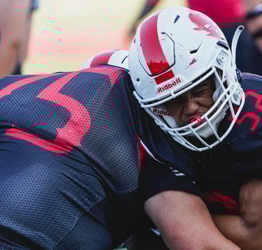 Football, Richmond Highschool players, tackle
