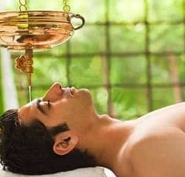 Shirodhara at HLC Ayurveda nature cure, bengaluru