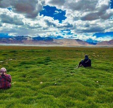 Venturing into Ladakh's remote valleys, surrounded by pristine landscapes and tranquility
