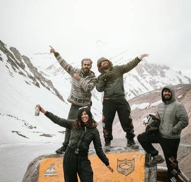 Conquering highest motorable road in the world