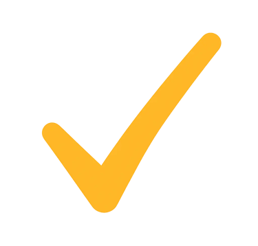 icone checked couleur or et lien