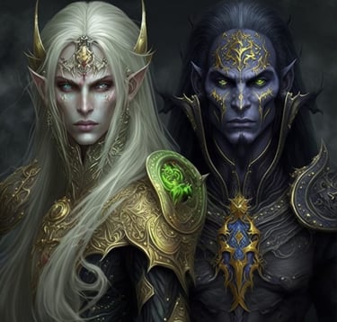 Zeratul and Zirael, the twin gods