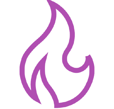 a purple flamer with a purple flamer on it