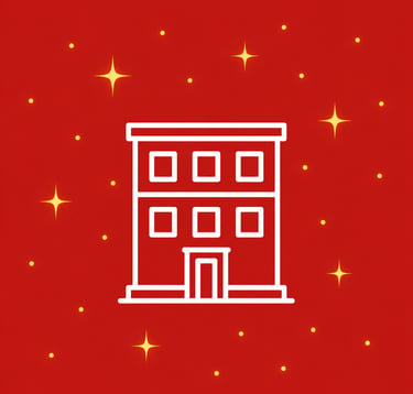 Icône façade bâtiment – isolation extérieure