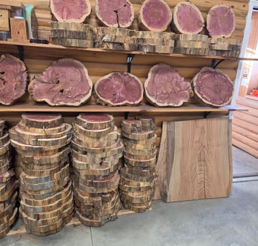 Cypress centerpieces for events.