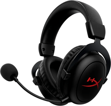 HyperX Cloud II Core Wireless, audio espacial, almohadillas viscoelásticas, Negro