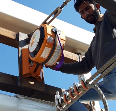 Zip Line Breaking System Installation SAM Zip Line 