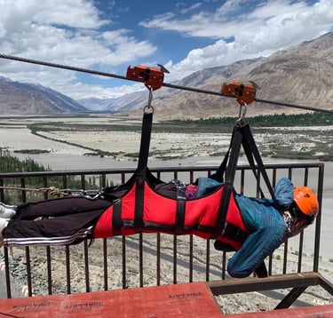 World' s High Altidite Superman Zipline Desert Himalaya Adventure Park