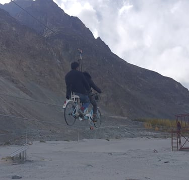 World's High Altitude Sky Cycle Zipline SAM zip line