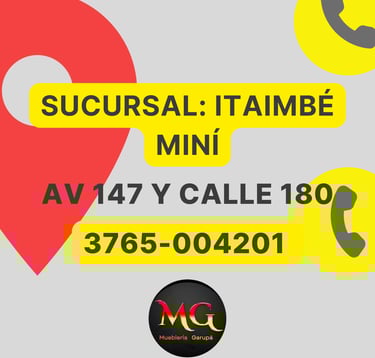 address and telephone number of one of the furniture store's branches av. 147 y calle 180