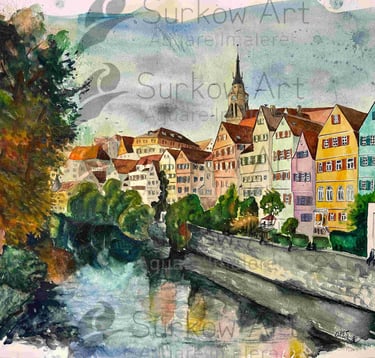 aquarell-tuebingen-panorama-2025-surkow-art-paul-surkow