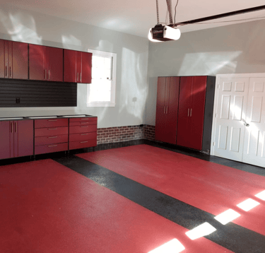 Get a garage flooring and cabinets quote