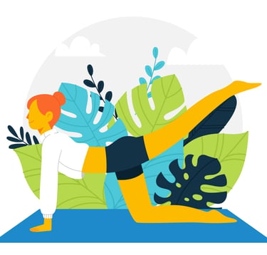 posture de yoga, yogathérapie