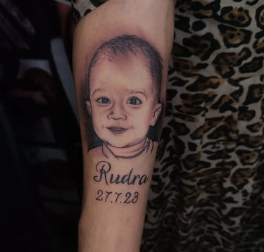 Portrait tattoo-tattoo baba-Best Tattoo Studio In Jaipur