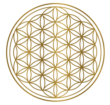 fleur de vie qui symbolise la création, l'harmonie et l’interconnexion de toutes choses.