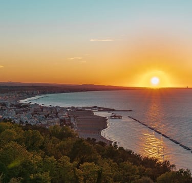 Tramonto sul mare, Gabicce mare al tramonto