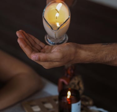 Massagem com velas quentes