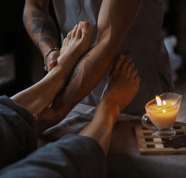 Massagem com velas quentes