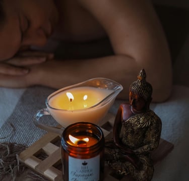 Massagem com velas quentes
