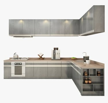 Kitchen remodeling services in San Fernando Valley with modern cabinets and finishes