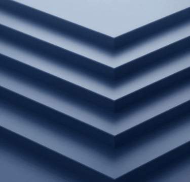 A conceptual, high-contrast image showing structured geometric layers and deep shadows, representing the depth of organizational systems. The color palette incorporates #0F1D2C and #2B4E6B to convey a sense of analytical depth and professional stability.